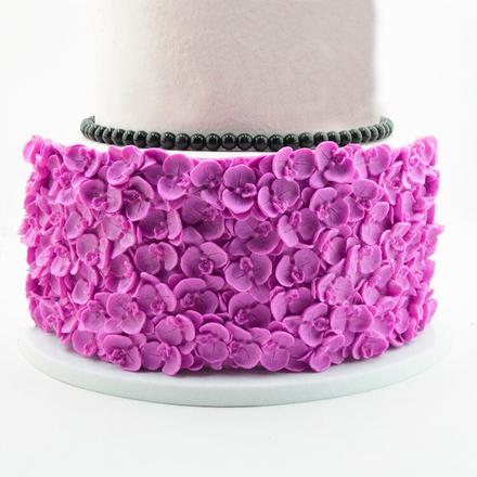 Silikónová forma bordúra orchidea - skladom,bor-25,