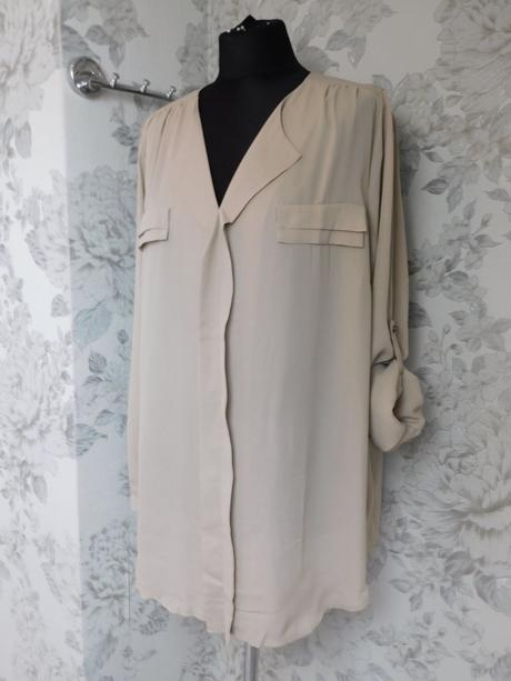 Luxusna bluzka s roll-up rukavom, 48