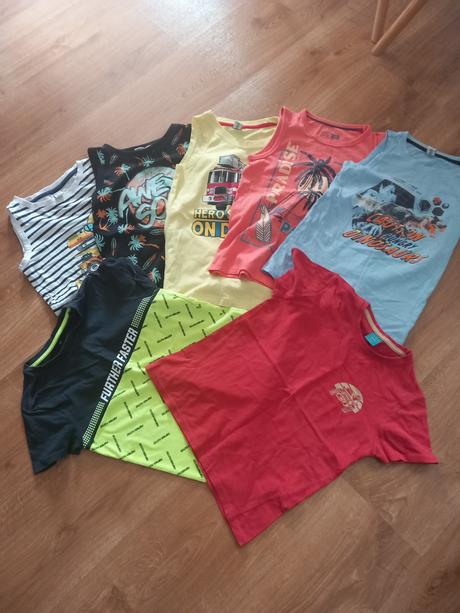 Letné tielka a tričká mix, 128