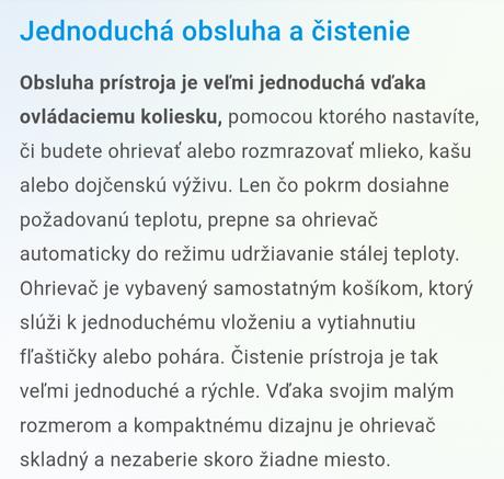 Elektrický ohrievač na dojčenské fľaše a stravu, nuk