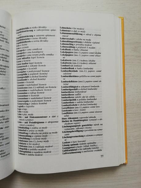 Ekonomický slovník - slov.nemecký a naopak, 