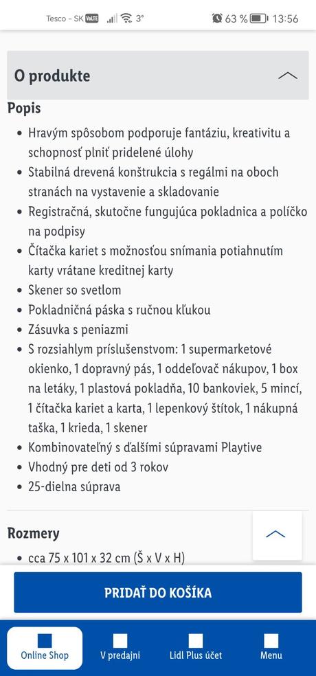 Drevený obchod pre deti, 