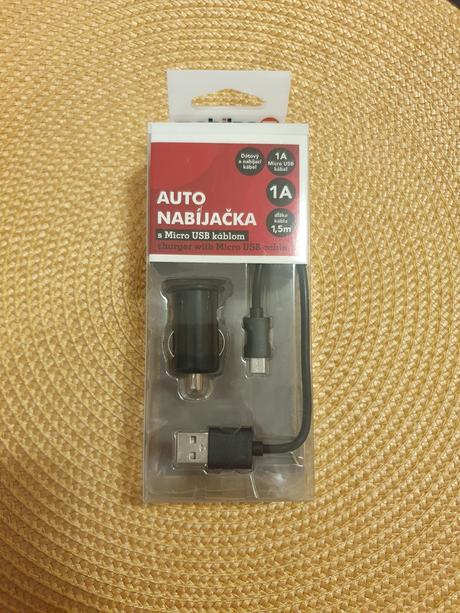 Auto nabíjačka s micro usb káblom, 