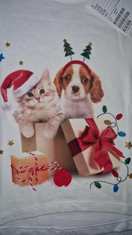 Vianočné tričko, h&m,98