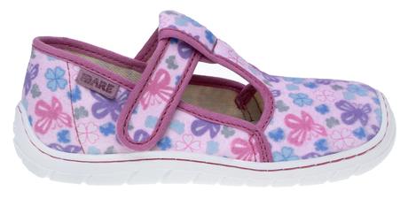 Fare bare - prezuvky ružové s motýlikmi, fare,26 / 27 / 32