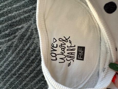 Zateplene bodkovane saty, zn. f&f, v. 5-6 r 116, f&f,116