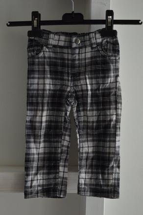 Kárované nohavice, h&m,86