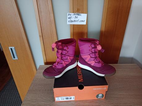 Dievčenské zimné snehule zn.merrell veľ.30, merrell,30
