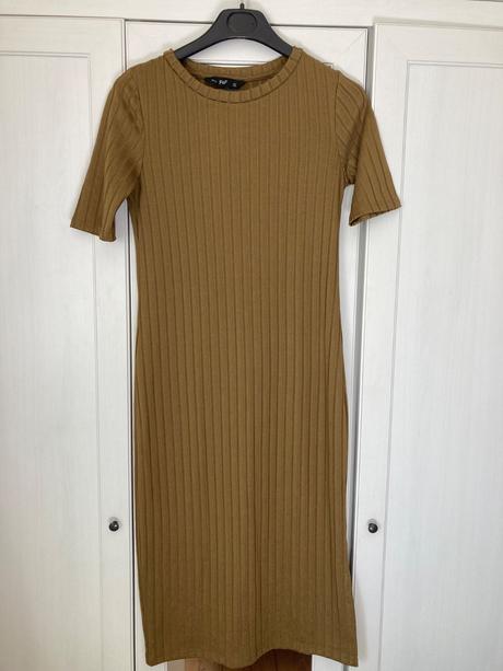 Krásne horčicové šaty, f&f,xs