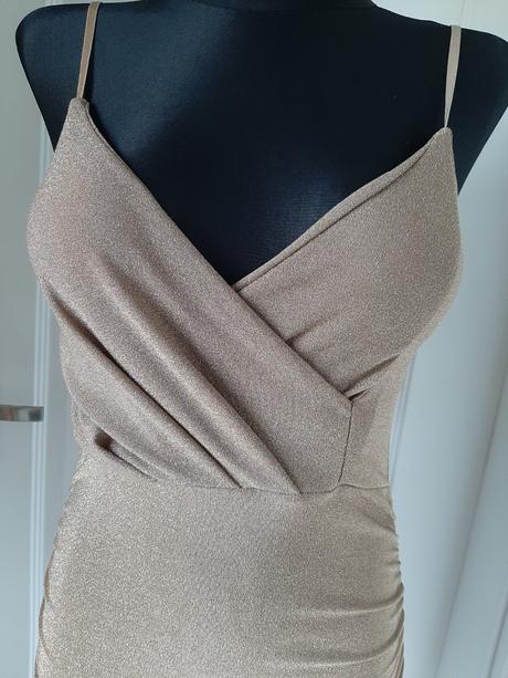 Dámske elegantné trblietavé šaty, 36 - xl