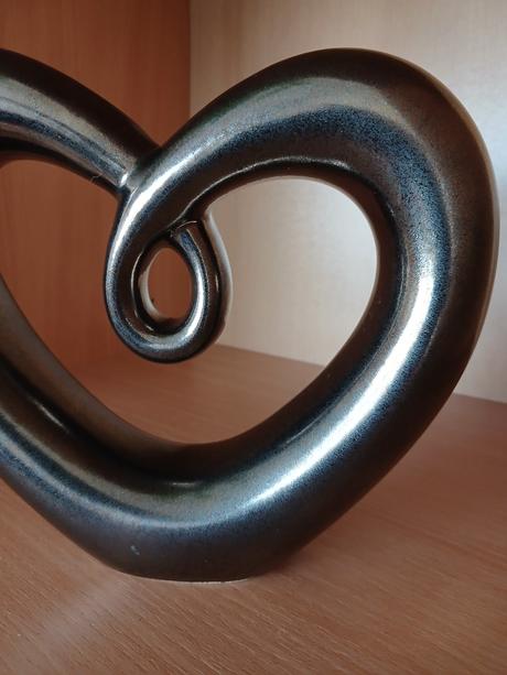 Keramické stojacie srdce 22 cm,