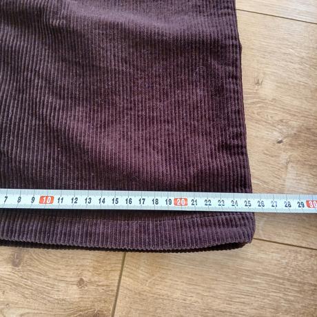 Tmavohnedé bavlnené menčestráky s vysokým pásom, tally weijl,s