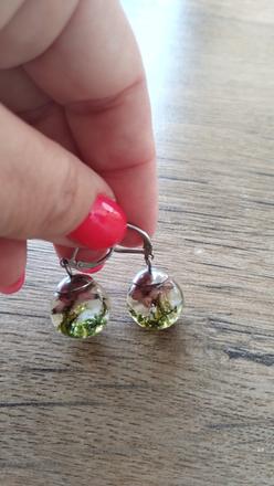 Náušnice kvietky guľaté,