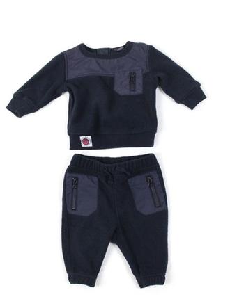 Flísový komplet mikina tepláky, next veľ. 6-9 m., next,74