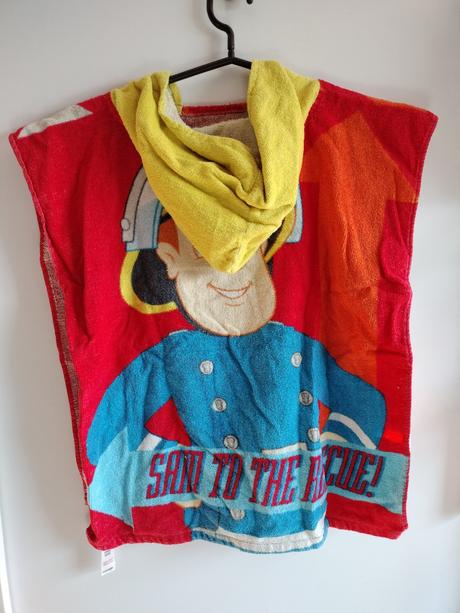 Požiarnik sam detské pončo, 