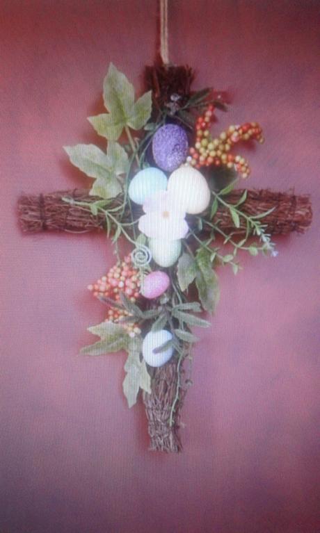 Veľkonočná ozdoba - kríž, 