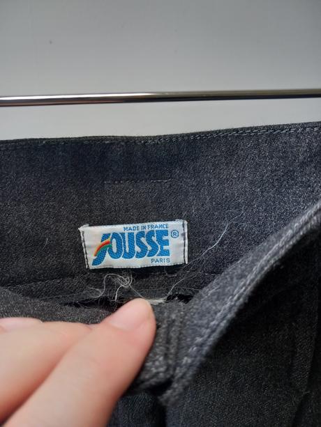 Sivé vlnené nohavice 38/40 m/l, l