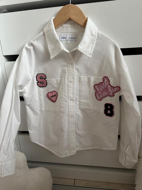 Košeľa s aplikáciami, zara,140