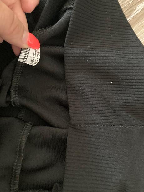 Predĺžená elastickárebrovaná suprava mikina+legíny, l