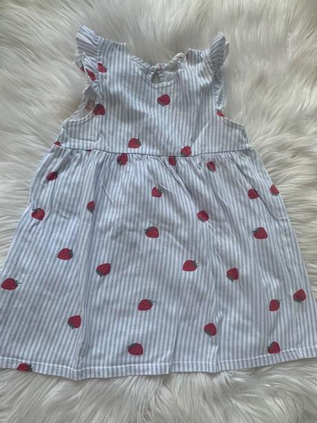 Letné šaty h&m jahôdkové 80, h&m,80