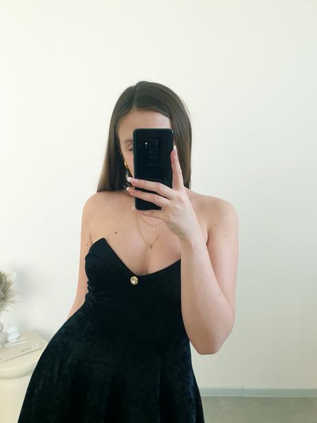 Čierne šaty s/m, s