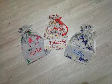 Mikulášske vrecúška s menom, 