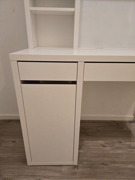 Písací stôl micke s nadstavcom ikea,