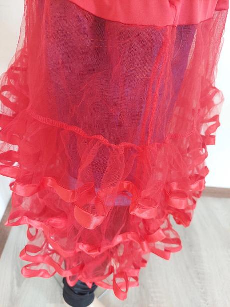 Červená dámska spodnička univerzálna veľkosť, 