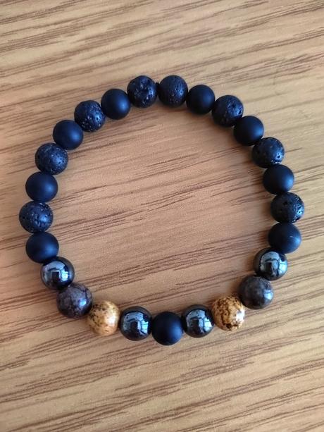 Lávový pánsky náramok, 