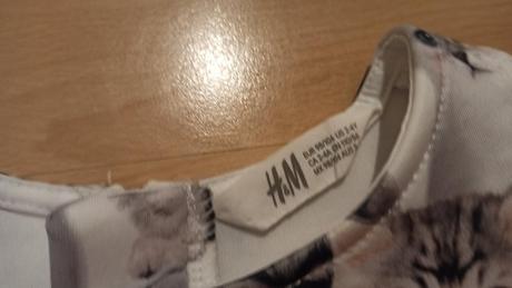 Šaty mačičky, h&m,98