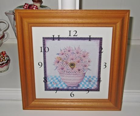 Rám - vintage hodiny, 