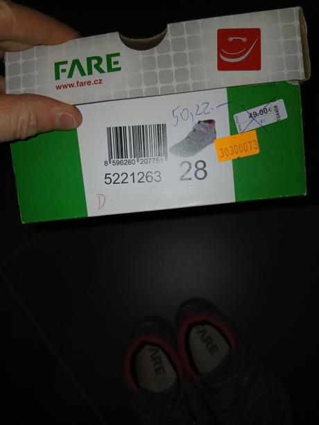 Barefoot fare jarné kožené topánočky, fare,28 / 30