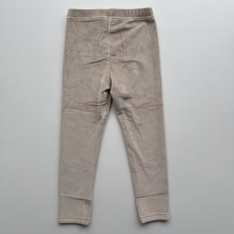 Dievčenské plyšové legíny krémová, 110 / 128