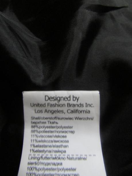 Čiernobiely prechodný kabátik s vysokým golierom, m