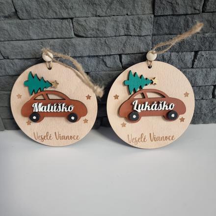 Drevené ozdoby na stromček, 