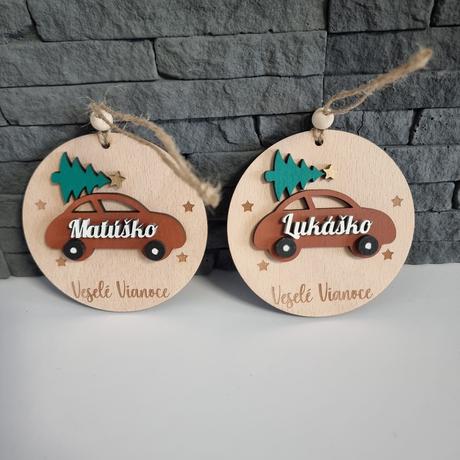 Drevené ozdoby na stromček, 