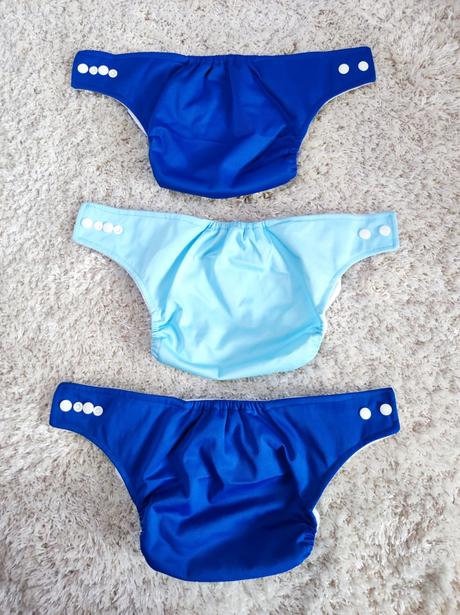 2 ks kapsová plienka na patentky aio modrá, 