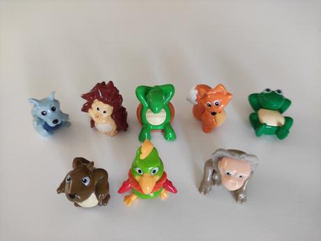 Vesele postavicky zvieratiek kinder, 