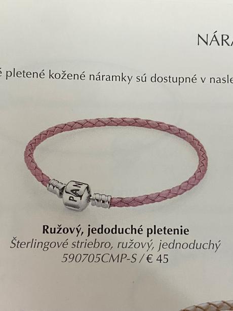 Pandora koženy naramok, pandora