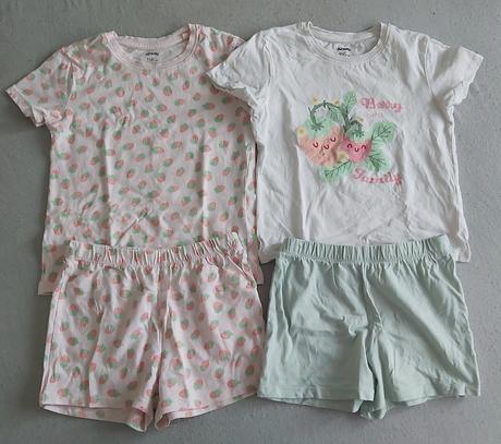 Set letných pyžamiek jahoda 116, sinsay,116