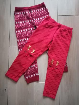 Vianočné zimné legíny 2x, 110