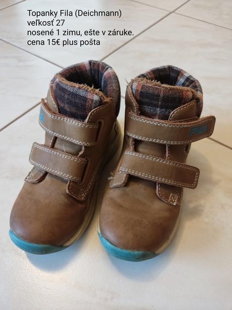 Detské topánky, fila,27