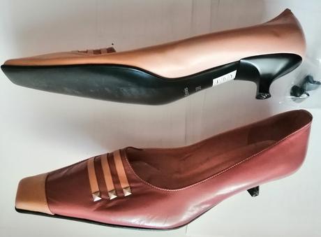 Ružové kožené lodičky zn. emis, 38