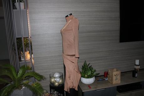 Medene h&m dlhe saty vel.34/s, h&m,34