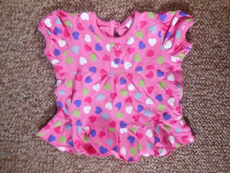 Srdiečkové tričko - tunika, f&f,62
