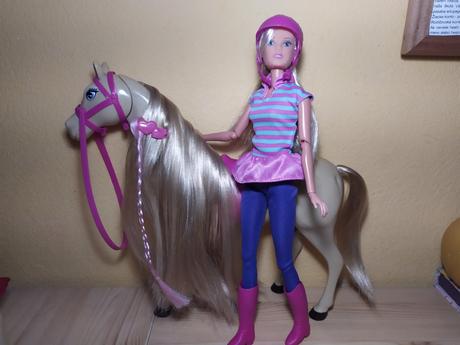 Steffi love s koňom,