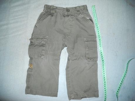 Khaki gate - roll up štýl, mothercare,80