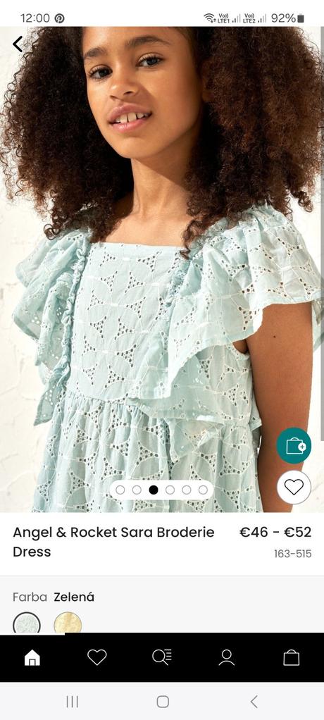 Bledozelenotyrkysové šaty, next,146