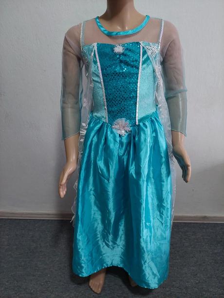 Elsa karnevalové šaty s plášťom veľ.134,