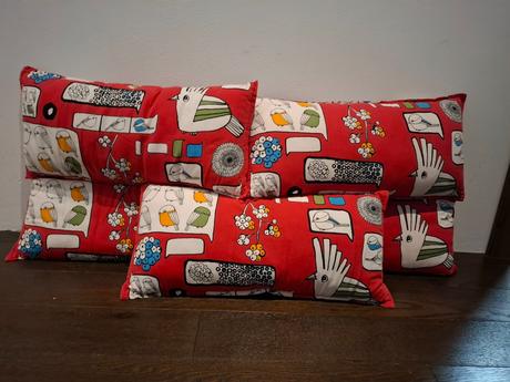 Vankúše ikea s vtáčikmi, 